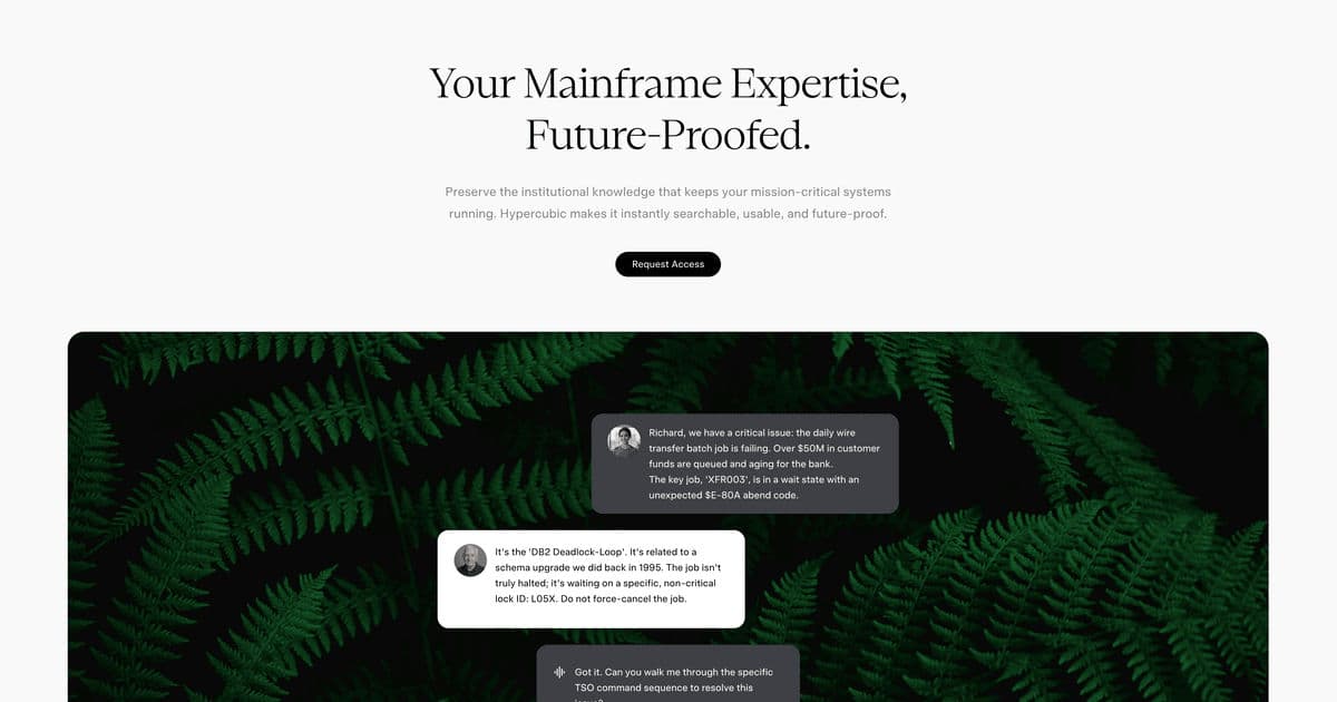 Show HN: Agentic interface for mainframes and COBOL