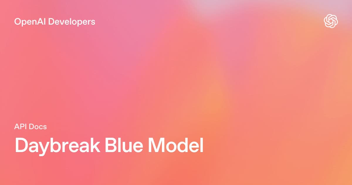 OpenAI Daybreak Blue